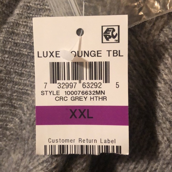 Tasso Elba Men’s 100% Cashmere Long-Sleeve Grey Heather Cardigan Size: XXL New - Picture 4 of 5